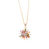 Women's Fashion Flower Artificial Zircon Necklace With Ochain