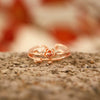 Women's Fashion Flower Rose Ring Copper Electroplated