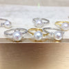 Women's Fashion Freshwater Pearl Ring In S925 Sterling Silver Round Shape