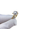 Women's Fashion Freshwater Pearl Ring In S925 Sterling Silver Round Shape