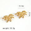 Women's Fashion Geometric Angel Wings Stainless Steel Electroplated Earrings