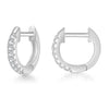 Women's Fashion Geometric Brass White Steel Star And Moon Constellations Electroplated Piercing Earrings