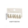 Women's Fashion Geometric Heart Titanium Steel Diamond Stud Earrings With Electroplating