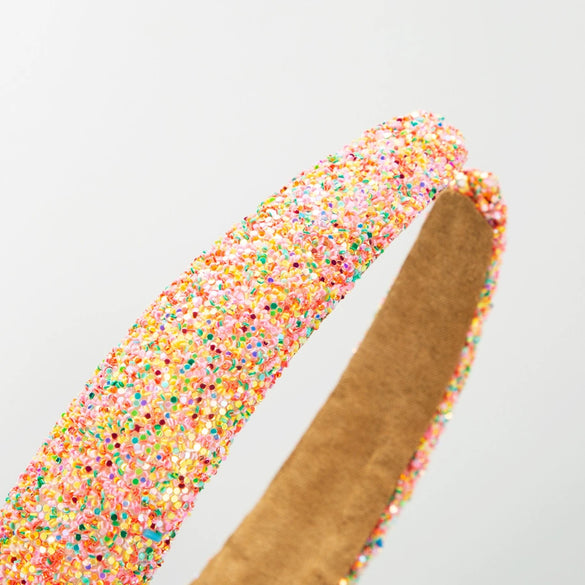 Women's Fashion Geometric Sponge Handmade Sequin Headband Hair Accessory