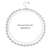 Women's Fashion Geometric Stainless Steel Gold Bead Ball Chain Necklace With Electroplating