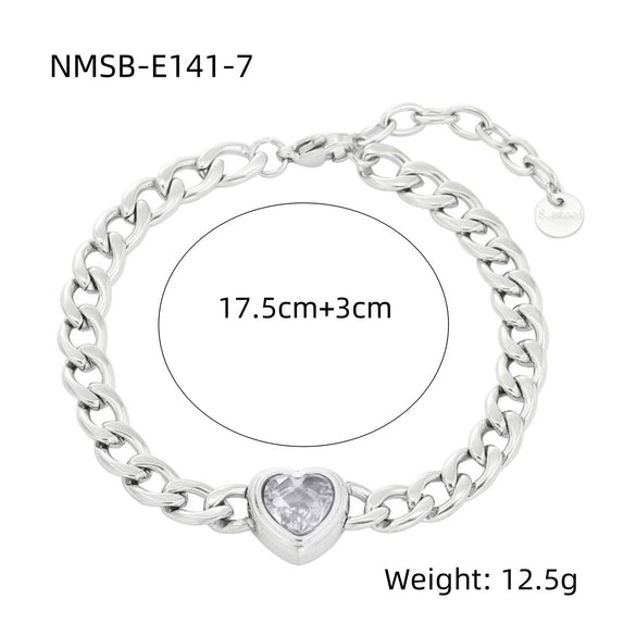 Women's Fashion Geometric Stainless Steel 18K Gold Electroplated Bracelet
