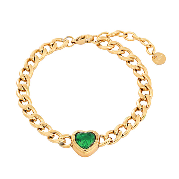 Women's Fashion Geometric Stainless Steel 18K Gold Electroplated Bracelet