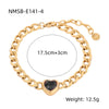 Women's Fashion Geometric Stainless Steel 18K Gold Electroplated Bracelet