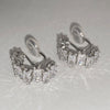 Women's Fashion Geometric Zircon Ear Clip Earrings Temperament Style Without Piercing Modern Minimalist Jewelry