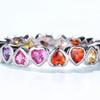 Women's Fashion Geometric Zirconium Inlaid 925 Silver Ring