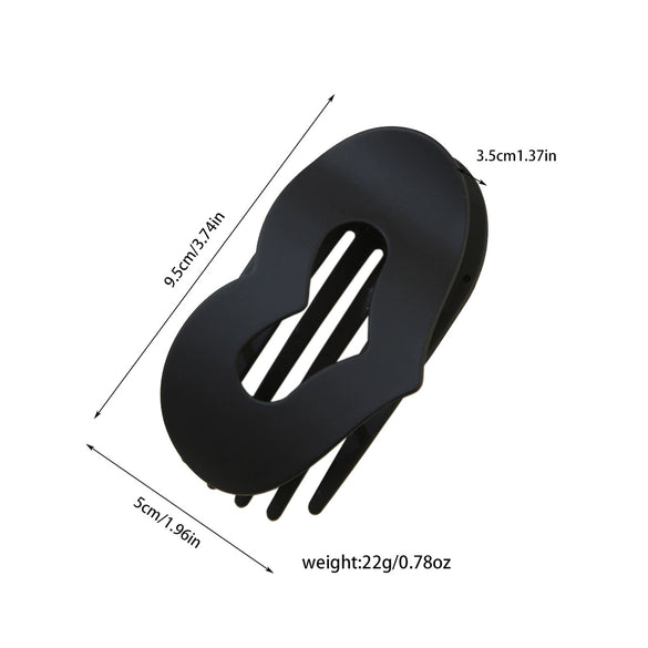 Women's Fashion Heartshaped Duckbill Clip Hair Accessory Ps Material Baking Paint Design