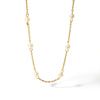 Women's Fashion High End Light Luxury Niche Stainless Steel Clavicle Chain Necklace With 18K Gold Pvdp Furnace Real Gold Treatment And Natural Freshwater Pearl And Geometric Design