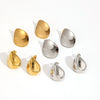 Women's Fashion Highend Geometric Round Stainless Steel Earrings With Electroplated Photosensitive Surface