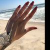 Women's Fashion Jewelry Alloy Geometric Diamond Ring With Electroplating