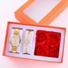 Women's Fashion Leisure Bracelet Watch With Alloy Strap And Round Dial Ordinary Glass Mirror Stainless Steel Buckle