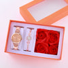 Women's Fashion Leisure Bracelet Watch With Alloy Strap And Round Dial Ordinary Glass Mirror Stainless Steel Buckle