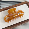 Women's Fashion Leopard Acetic Acid Handmade Hollow Hair Clip