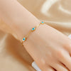 Women's Fashion Light Luxury Bracelet Titanium Steel Heart Butterfly Devil's Eye Geometric Electroplated