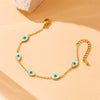 Women's Fashion Light Luxury Bracelet Titanium Steel Heart Butterfly Devil's Eye Geometric Electroplated