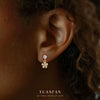 Women's Fashion Light Luxury S925 Sterling Silver Micropaved Flower Earrings
