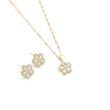Women's Fashion Light Luxury Titanium Steel Clavicle Chain Necklace With Geometric Flower Niche Design And Zircon