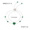 Women's Fashion Niche Light Luxury Geometric Titanium Steel And Stainless Steel Diamond Bracelet With Electroplating