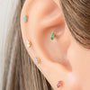 Women's Fashion Ol Metal Horse Eye Shape Electroplated Ear Bone Nail Cartilage Puncture Ornaments
