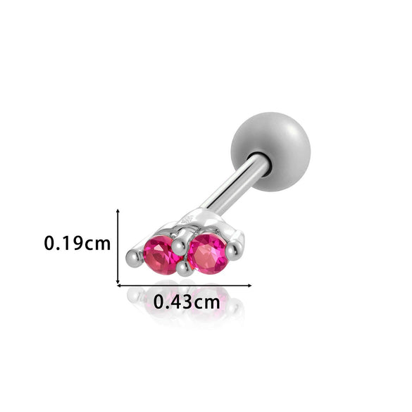 Women's Fashion Ol Metal Horse Eye Shape Electroplated Ear Bone Nail Cartilage Puncture Ornaments