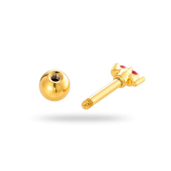 Women's Fashion Ol Metal Horse Eye Shape Electroplated Ear Bone Nail Cartilage Puncture Ornaments