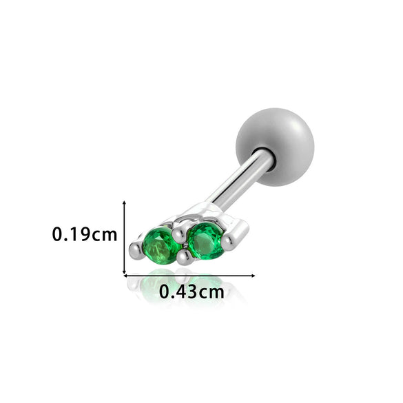 Women's Fashion Ol Metal Horse Eye Shape Electroplated Ear Bone Nail Cartilage Puncture Ornaments