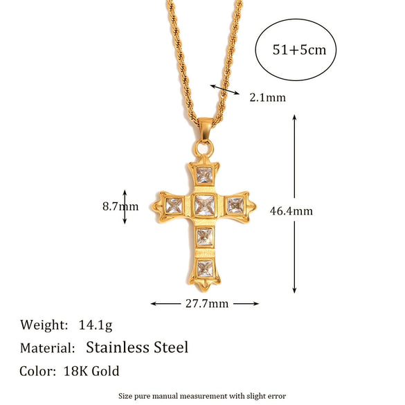 Women's Fashion Pendant Jewelry With Geometric Pattern Titanium And Stainless Steel Ochain Necklace Electroplated With Sun Moon Star Pendant