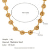 Women's Fashion Pendant Jewelry With Geometric Pattern Titanium And Stainless Steel Ochain Necklace Electroplated With Sun Moon Star Pendant