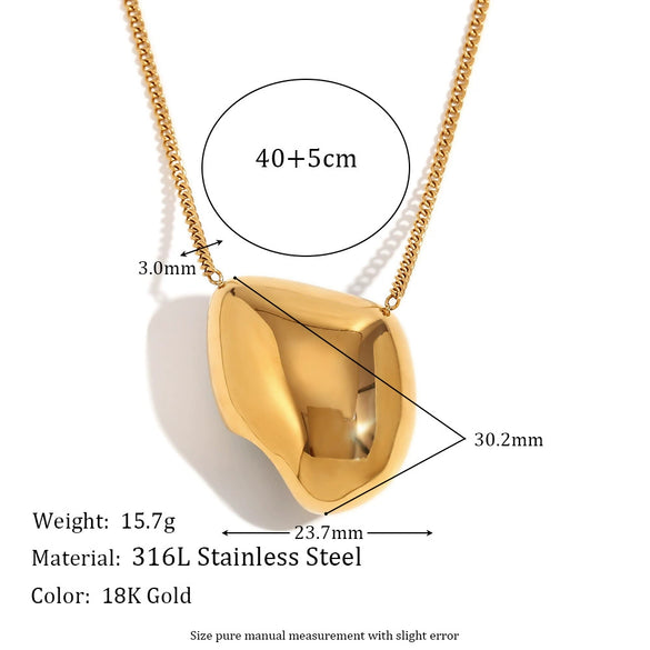 Women's Fashion Pendant Jewelry With Geometric Pattern Titanium And Stainless Steel Ochain Necklace Electroplated With Sun Moon Star Pendant