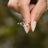 Women's Fashion Personality Geometric S925 Sterling Silver Hug Gesture Love Ring With Electroplating