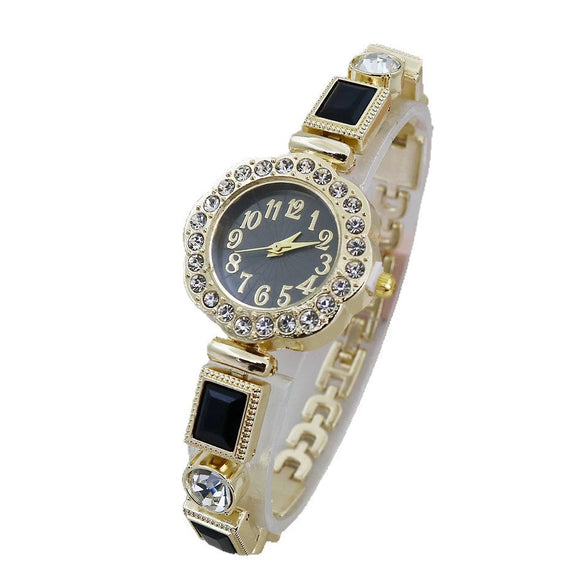 Women's Fashion Quartz Bracelet Watch Chalcedony Diamond Alloy