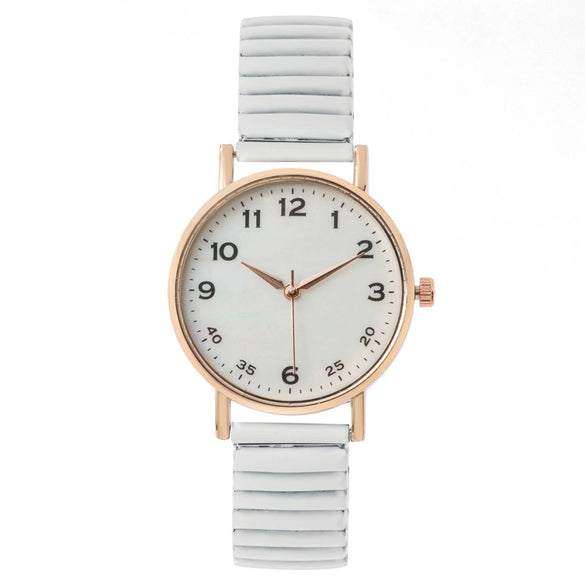 Women's Fashion Quartz Watch Alloy Case Metal Strap Round Dial