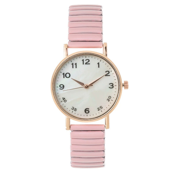 Women's Fashion Quartz Watch Alloy Case Metal Strap Round Dial