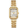 Women's Fashion Quartz Watch Alloy Case Steel Band Rectangular Dial