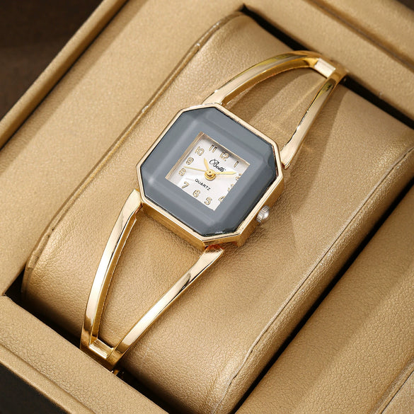 Women's Fashion Quartz Watch Square Alloy Stainless Steel Bracelet