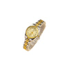 Women's Fashion Quartz Watch With Alloy Case And Strap Round Dial And Star Roman Face Design