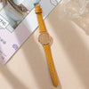 Women's Fashion Quartz Watch With Alloy Case Imitation Leather Strap And Round Dial