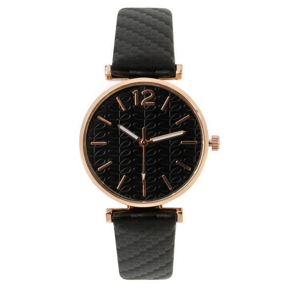 Women's Fashion Quartz Watch With Alloy Case Imitation Leather Strap And Round Dial