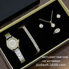Women's Fashion Quartz Watch With Alloy Case Imitation Leather Strap And Stainless Steel Clasp Round Dial