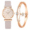 Women's Fashion Quartz Watch With Round Dial Alloy Case Textile Strap And Ordinary Glass Mirror