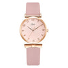 Women's Fashion Quartz Watch With Round Dial Alloy Case Textile Strap And Ordinary Glass Mirror