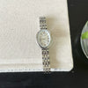 Women's Fashion Retro Oval Metal Case Fine Steel Strap Quartz Watch