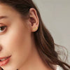 Women's Fashion S925 Sterling Silver Fivepointed Star Geometric Cute Polished Hollow Earrings 2025 New