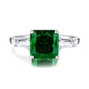 Women's Fashion Silver Goose Ring With Yellow Diamond And Geometric Pattern Ice Flower Cut High Carbon Diamond 8A Zircon