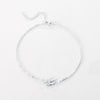 Women's Fashion Simple Alloy Anklet With Leaf Pattern Delicate Floral Inspired Foot Jewelry