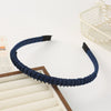 Women's Fashion Simple Alloy Electroplated Solid Color Toothed Nonslip Headband Hair Accessory